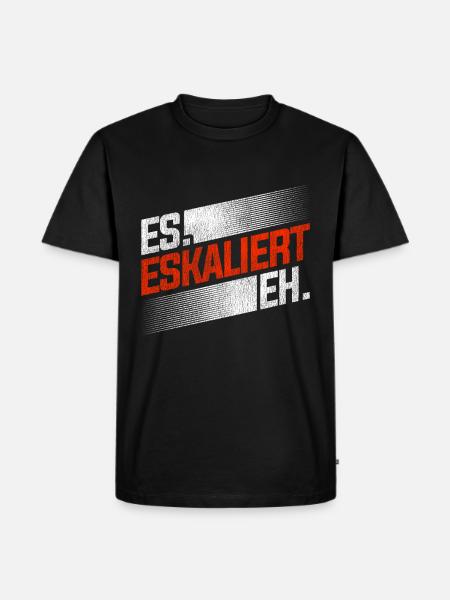 ES ESKALIERT EH - Männer Premium Bio T-Shirt - Schwarz