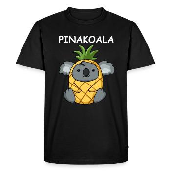 Koala Pineapple Funny Pinakoala Gift - Men's Premium Organic T-Shirt - black - Front - Nico (187cm)