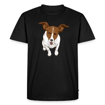 Jack Russel - T-shirt Premium bio Homme - noir - Devant - Nico (187cm)