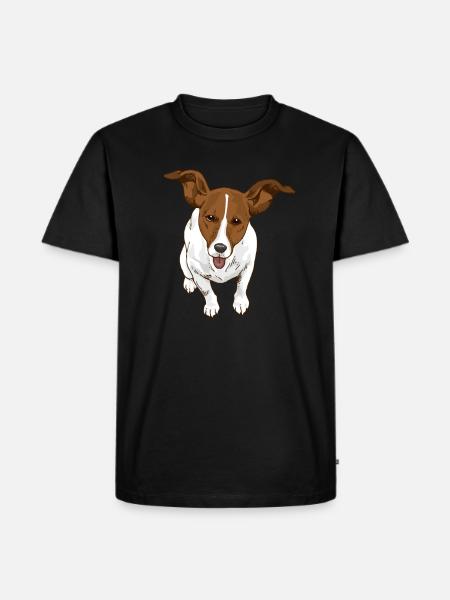 Jack Russel - Men's Premium Organic T-Shirt - black