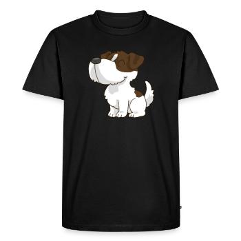 Jack Russel - T-shirt Premium bio Homme - noir - Devant - Nico (187cm)