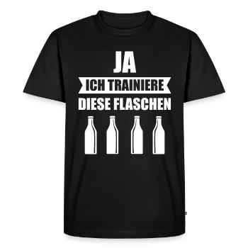 Handball Trainer Mannschaft Fußball Geschenk - Männer Premium Bio T-Shirt - Schwarz - Vorne - Nico (187cm)