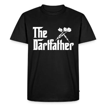 Le dartfather - T-shirt Premium bio Homme - noir - Devant - Nico (187cm)