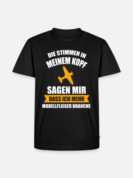 Modellflug Modellbau Modellbauer Geschenk - Männer Premium Bio T-Shirt - Schwarz