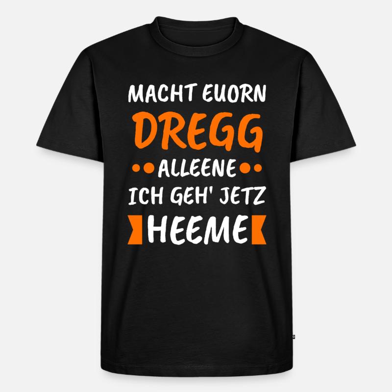 DDR Ossi Ostalgie Geschenk - Männer Premium Bio T-Shirt - Schwarz
