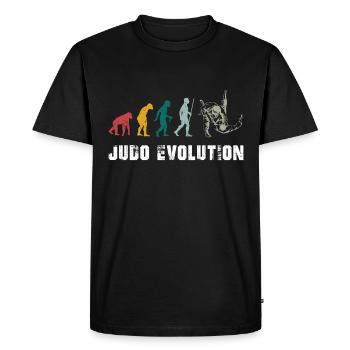 Judo Evolution Judoka Kampfkunst Kampfsport - Männer Premium Bio T-Shirt - Schwarz - Vorne - Nico (187cm)