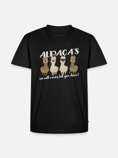 alpaca - Men's Premium Organic T-Shirt - black