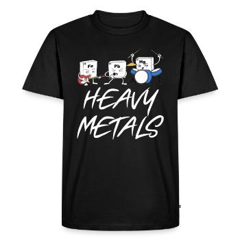 Heavy Metals - Männer Premium Bio T-Shirt - Schwarz - Vorne - Nico (187cm)