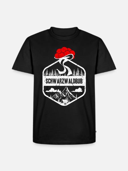 Schwarzwaldbub - Männer Premium Bio T-Shirt - Schwarz