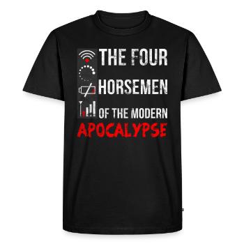 Apocalypse moderne - T-shirt Premium bio Homme - noir - Devant - Nico (187cm)