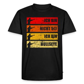 Bullseye Dart 50. Geburtstag - Männer Premium Bio T-Shirt - Schwarz - Vorne - Nico (187cm)