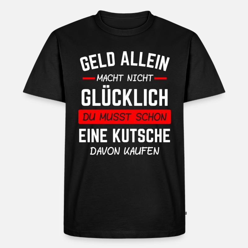 Kutscher Pferdekutscher Kutschieren Geschenk - Männer Premium Bio T-Shirt - Schwarz