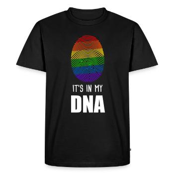 Cadeau gay gay LGBT Gay Pride - T-shirt Premium bio Homme - noir - Devant - Nico (187cm)