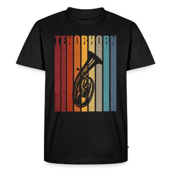 Tenorhorn Tenor Horn Tenorhornist Geschenk - Männer Premium Bio T-Shirt - Schwarz - Vorne - Nico (187cm)
