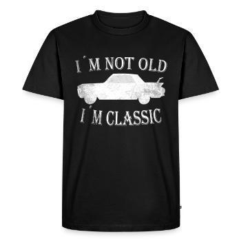 funny saying birthday gift older - Men's Premium Organic T-Shirt - black - Front - Nico (187cm)
