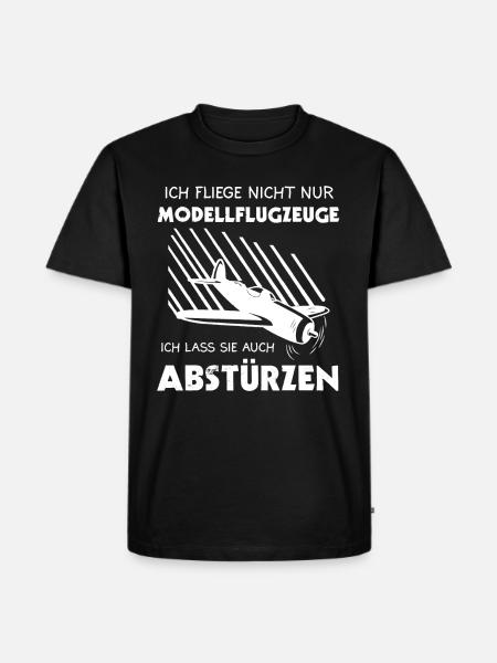 Modellflug Modellflugzeug Modellbau Geschenk - Männer Premium Bio T-Shirt - Schwarz
