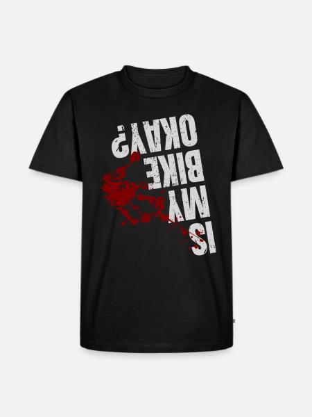 ER MIN CYKKE OK Bloody Edition | cyklist - Herre Premium økologisk T-shirt - sort