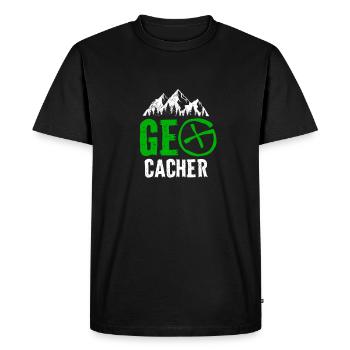 Geocacher - T-shirt Premium bio Homme - noir - Devant - Nico (187cm)