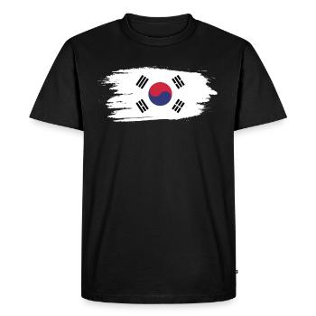 Corée du Sud Séoul Corée cadeau - T-shirt Premium bio Homme - noir - Devant - Nico (187cm)