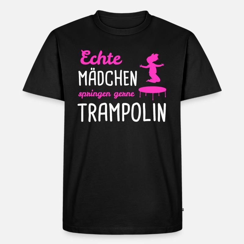 Trampolin Springen Trampolinspringer Geschenk - Männer Premium Bio T-Shirt - Schwarz