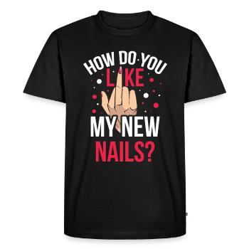 Nail Artist Nails Manucure New Nails - T-shirt Premium bio Homme - noir - Devant - Nico (187cm)