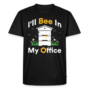 Apiculteur abeilles abeille miel cadeau - T-shirt Premium bio Homme - noir - Devant - Nico (187cm)