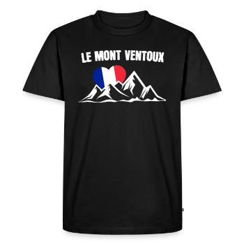 Cadeau cycliste Le Mont Ventoux - T-shirt Premium bio Homme - noir - Devant - Nico (187cm)