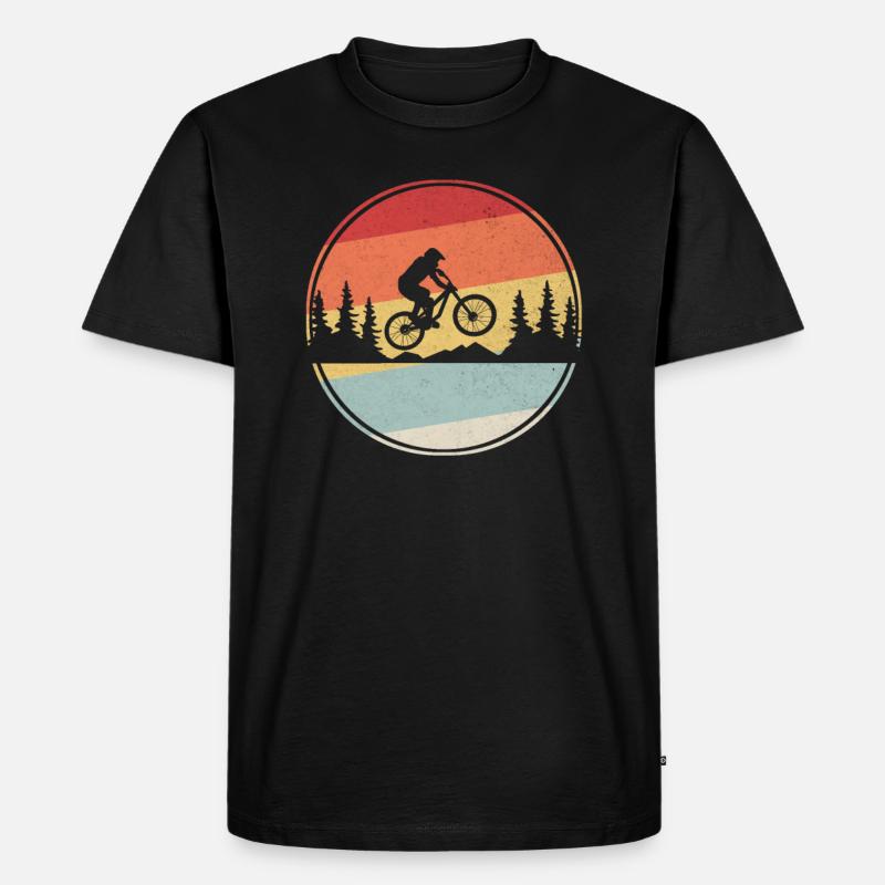 Cadeau cavalier VTT VTT - T-shirt Premium bio Homme - noir