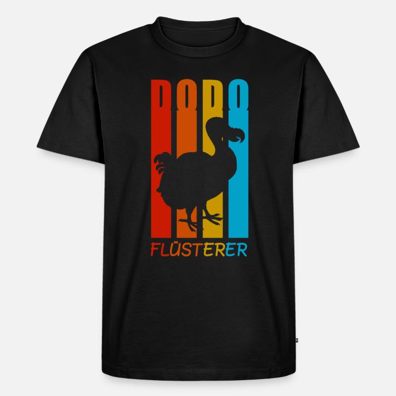 Dodo Flüsterer Dodos Urzeit Geschenk - Männer Premium Bio T-Shirt - Schwarz