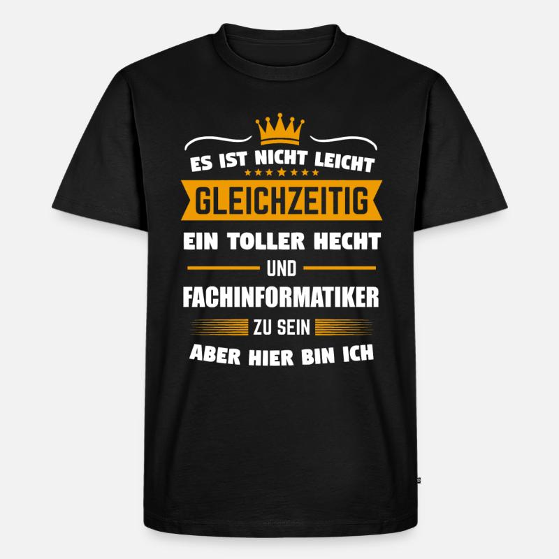Fachinformatiker Fachinformatik Informatiker - Männer Premium Bio T-Shirt - Schwarz