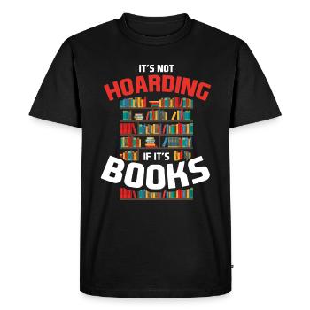 Read Book Books Reader Gift - Men's Premium Organic T-Shirt - black - Front - Nico (187cm)