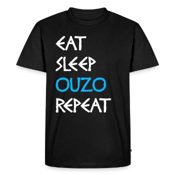 Cadeau de brandy alcool ouzo - T-shirt Premium bio Homme - noir - Devant - Nico (187cm)