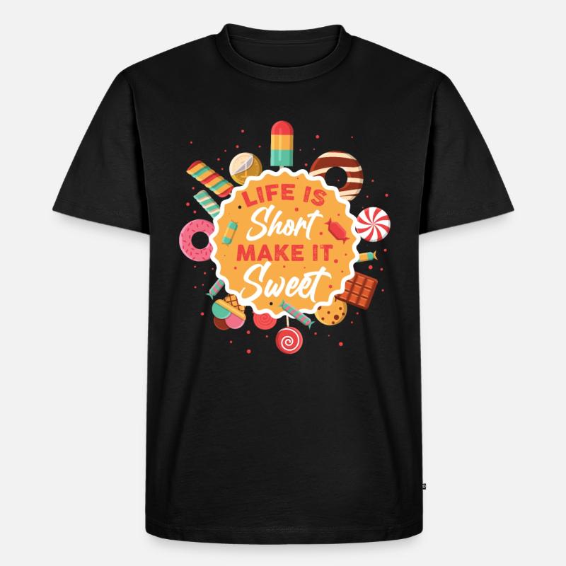 Backen - Männer Premium Bio T-Shirt - Schwarz