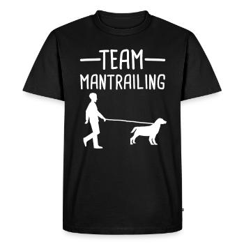 Mantrailing Mantrailer Dog Gift - Men's Premium Organic T-Shirt - black - Front - Nico (187cm)