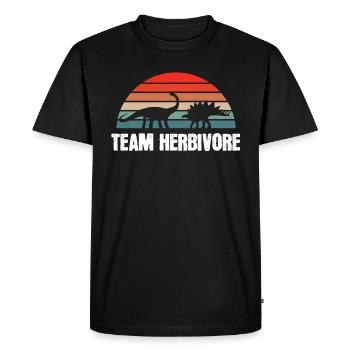 Cadeau Vegan Vegan Team Herbivore - T-shirt Premium bio Homme - noir - Devant - Nico (187cm)