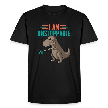 Dino - T-shirt Premium bio Homme - noir - Devant - Nico (187cm)