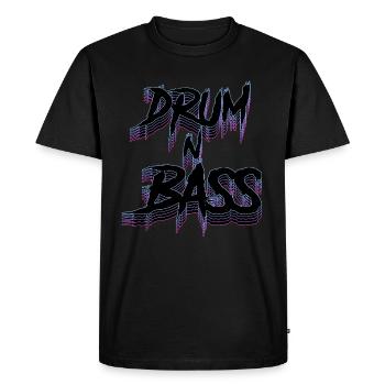 Drum N Bass DNB Drum & Bass Rave Dubstep Electro - T-shirt Premium bio Homme - noir - Devant - Nico (187cm)