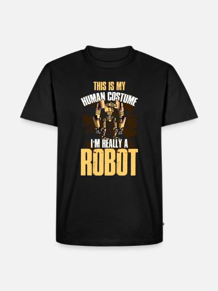 Robot Robot Robotics Robotics Gift - Men's Premium Organic T-Shirt - black