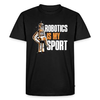 Cadeau de robotique robotique robotique - T-shirt Premium bio Homme - noir - Devant - Nico (187cm)