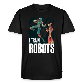 Cadeau de robotique robotique robotique - T-shirt Premium bio Homme - noir - Devant - Nico (187cm)