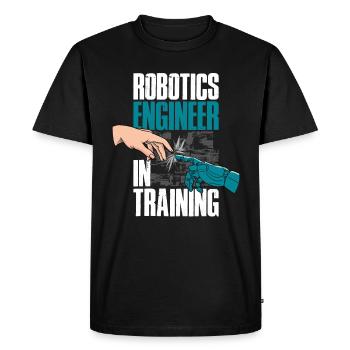 Cadeau de robotique robotique robotique - T-shirt Premium bio Homme - noir - Devant - Nico (187cm)
