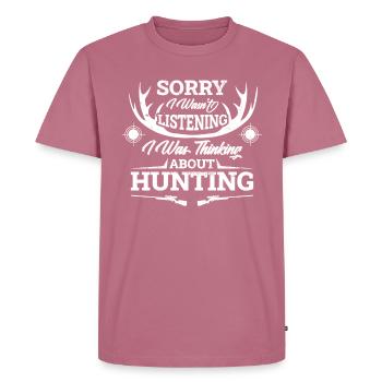 Hunter Hunting Hunting Funny Gift - Men's Premium Organic T-Shirt - mauve - Front - Nico (187cm)