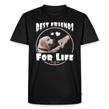 Golden Retriever Best Friends Cadeaux drôles - T-shirt Premium bio Homme - noir - Devant - Nico (187cm)