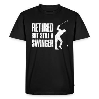 Golf Golfer Sjov Golfer Gave - Herre Premium økologisk T-shirt - sort - Foran - Nico (187cm)