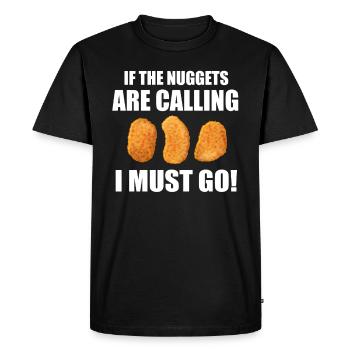 Nuggets Nug Lover Nuggets Gift - Men's Premium Organic T-Shirt - black - Front - Nico (187cm)
