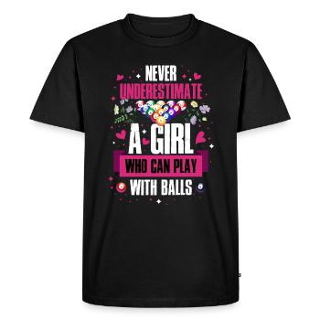 Billard Pool Snooker Cadeau drôle - T-shirt Premium bio Homme - noir - Devant - Nico (187cm)