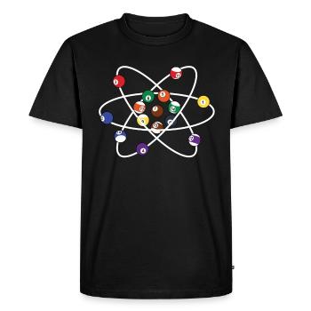 Billard Pool Snooker Cadeau drôle - T-shirt Premium bio Homme - noir - Devant - Nico (187cm)