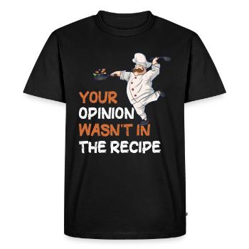 Cook Cook Food Cooking Gift Funny - Men's Premium Organic T-Shirt - black - Front - Nico (187cm)