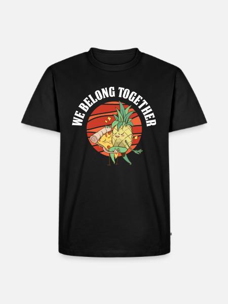 Pizza Pineapple Pizza - Men's Premium Organic T-Shirt - black
