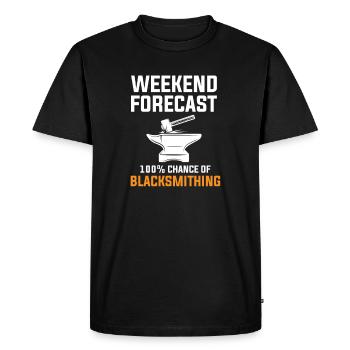 blacksmith weekend forecast, blacksmith - T-shirt Premium bio Homme - noir - Devant - Nico (187cm)